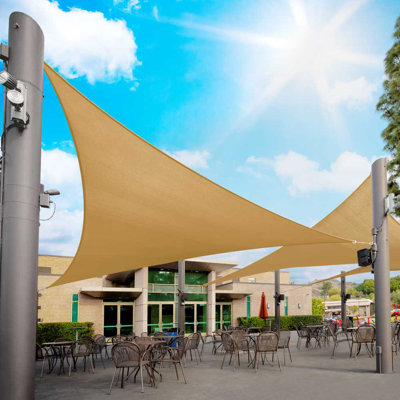 Royal Shade Triangle Shade Sail With Installation Winch Kit