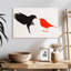 Brampt oiseau rouge sens