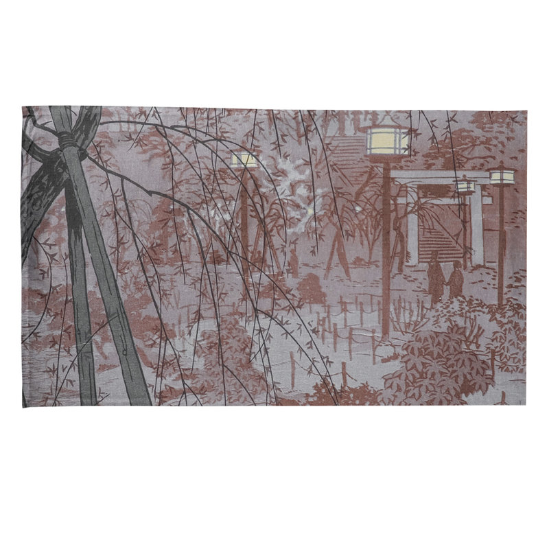 Tea Towel Kitchen Towel, Poly Twill, Red