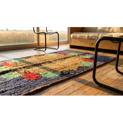 Tapis crocheté Antique Antique American