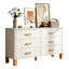 Commode double 6 tiroirs en bois robuste-1367436732