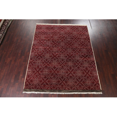 Tapis rouge fait à la main 8 x 10 Keler
