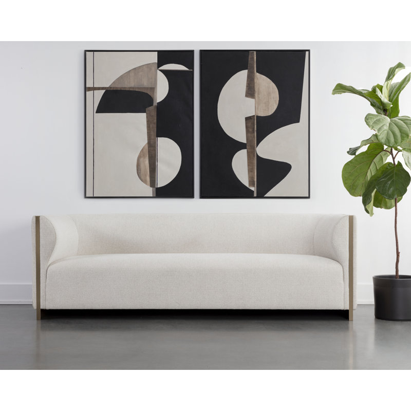 Larron Sofa, Rhea Light Barley Acrylic