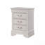 Charmante table de chevet traditionnelle blanche-366466871