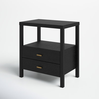 Francisca 2 - Drawer Solid Wood Nightstand