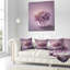 Automne fleur mauve dans un vase - coussin à imprimé floral-29960671-29963013