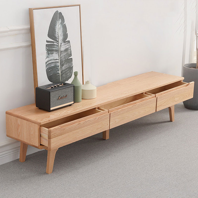 Meuble télé Modern, Burlywood, H 16,54 po x L 78,74 po x l 14,17 po