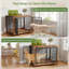 Table de bout avec cage pour chien en bois Furniture Style-1106572182