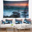 Tapisserie Seashore, plage rocheuse et vagues blanches-28508011