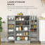 Garde-manger avec tablettes réglables, portes