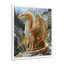 Décoration murale dragon jaune et blanc avec ailes dorées et dragons-1059757760-1059757821