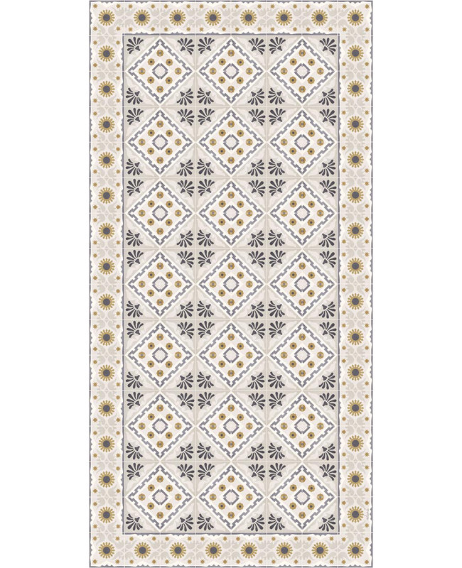 Fontana Easy to clean Vinyl Rug, Runner 2' x 6'