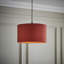 Drum Cotton Blend Pendant Shade ( Slip-On ) in Orange-1693852532