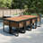 18-Piece Acacia Wood Patio Set with Cushions – Space-Saving Outdoor Dining for 8-1207310591