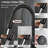 Modern High Arc Single Handle Pull-Down Kitchen Faucet with Deck Plate-128613738