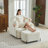 Upholstered Swivel Chair With Storage Ottoman-102361024