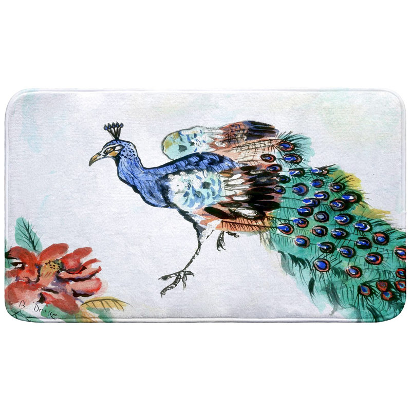 Tapis de bain Betsy Peacock, Simple - L 18 po x l 30 po