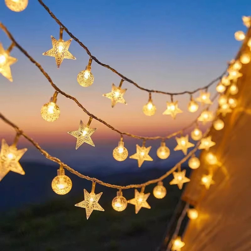 2 guirlandes lumineuses de 33 pi, 80 lumières à DEL USB blanc chaud, convenant pour les jardins, Noël, mariages, fêtes