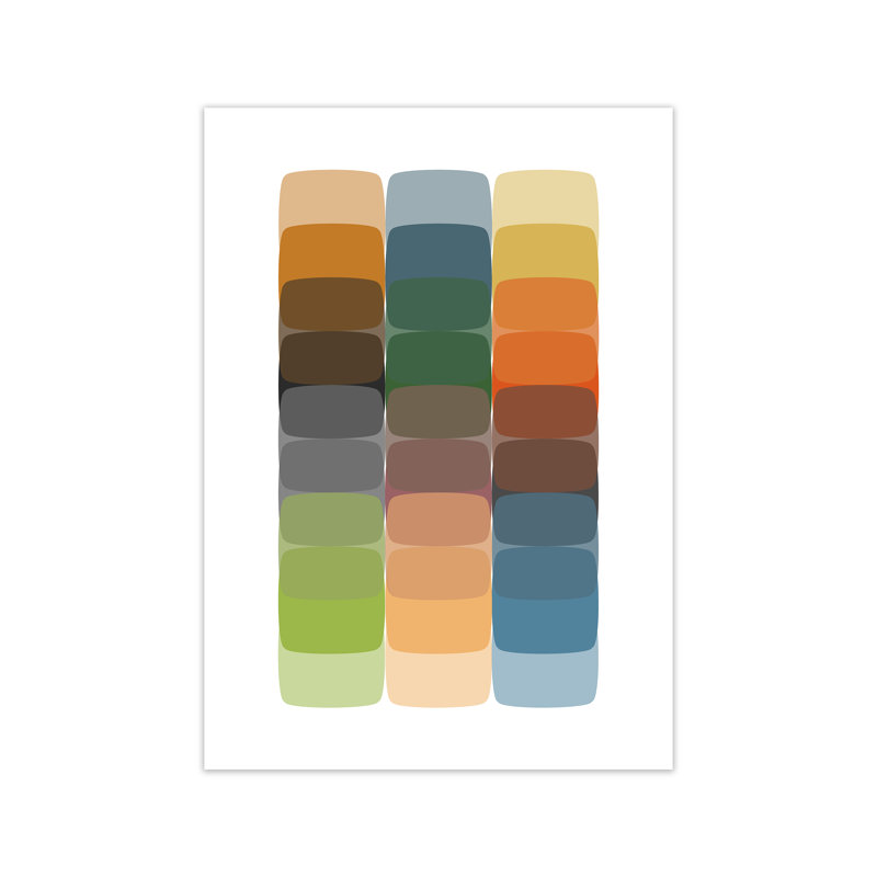Colourful Rainbow Abstract Original - Print, No Frame, 84cm H x 59cm W x 1cm D