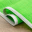 Tapis rectangulaire vert en polypropylène Kristofer-537295915