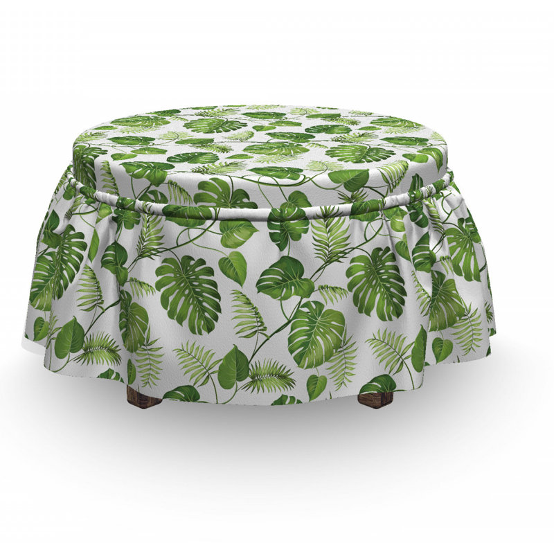 Housse pour repose-pieds à coussins carrés