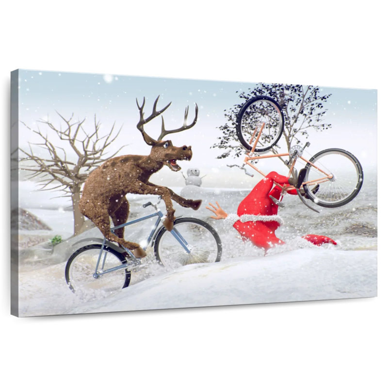 Lelend Funny Christmas, 34" H x 51" W