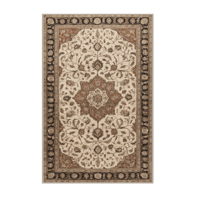 Machine Washable Persian Beige Area Rug