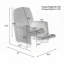 Chaise berçante en tissu avec repose-pieds réglable-1287876489