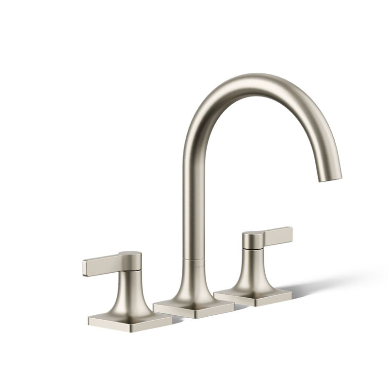 Deck Mounted Bath Faucet, Vibrant Brushed Nickel