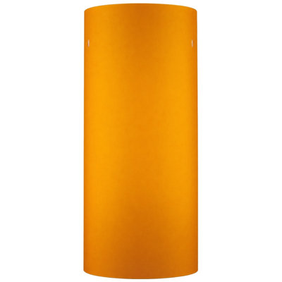 Abat-jour suspendu cylindrique en verre gravé ambre gravé 10,5 po x l 4,75 po avec trous d'épingle