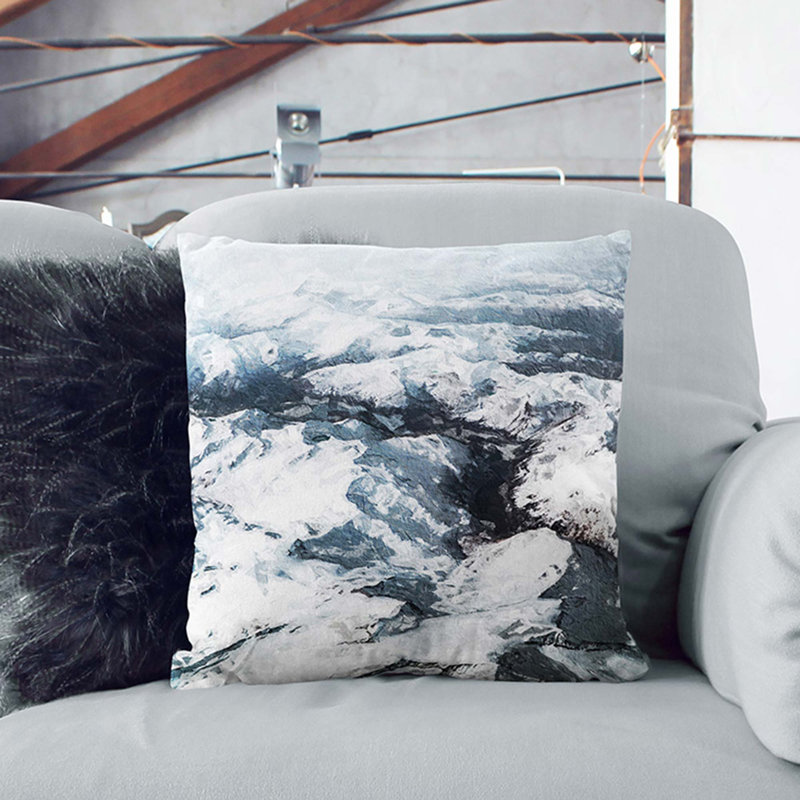 Square Throw Cushion, White, 55cm H x 55cm W x 20cm D