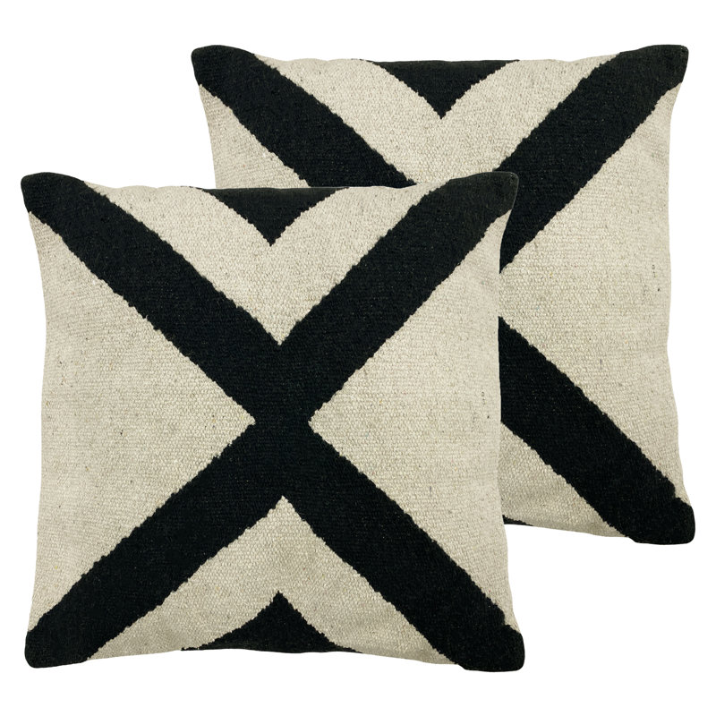 Geometric Square Cushion