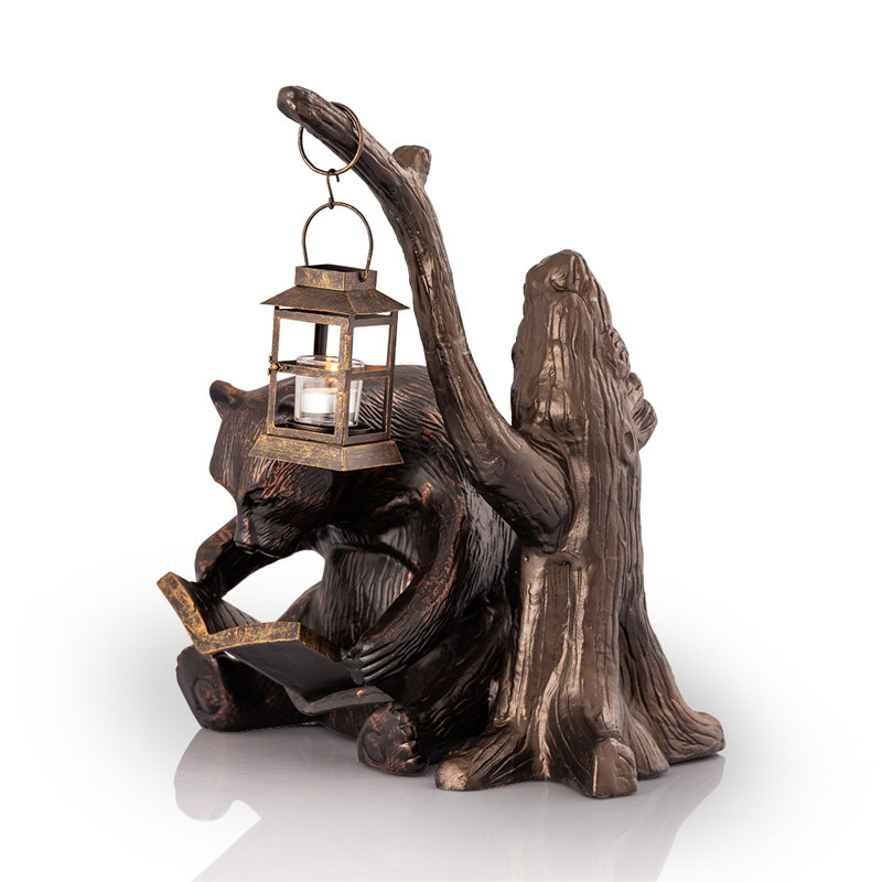 Bear Glass Garden Statue