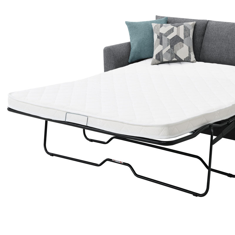 Canapé-lit modulaire rembourré Napa, Tissu gris