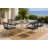 Catlin Aluminum Outdoor Dining Table – Modern Patio Table with Rust-Free Frame & Tempered Glass Top