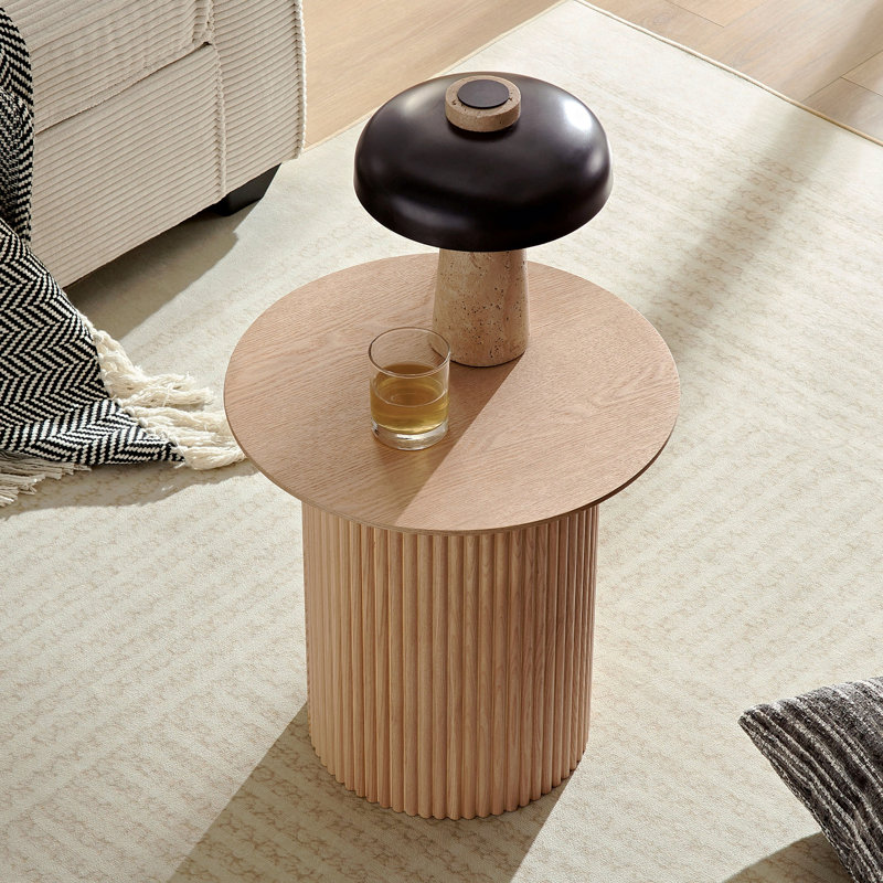 Petite table d'appoint ronde 17,71 pouces