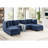 Polyester Upholstered Modular Sectional