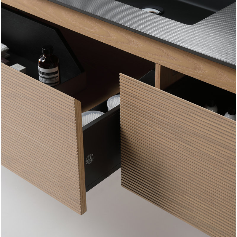 Oslo 48'' W Single Vanity, Whitewash Oak