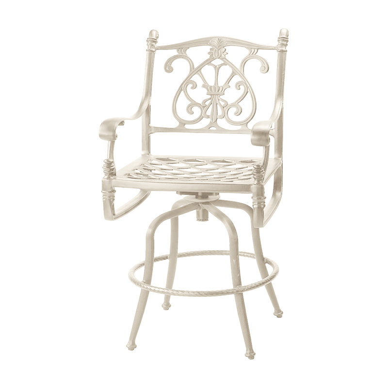 Florence Swivel Balcony Stool, Desert Bronze, 25" Seat Height