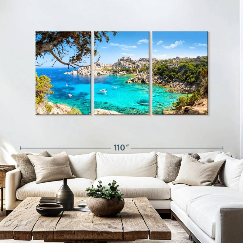 Gillard, île de la Sardaigne, H 45 po x l 92 po