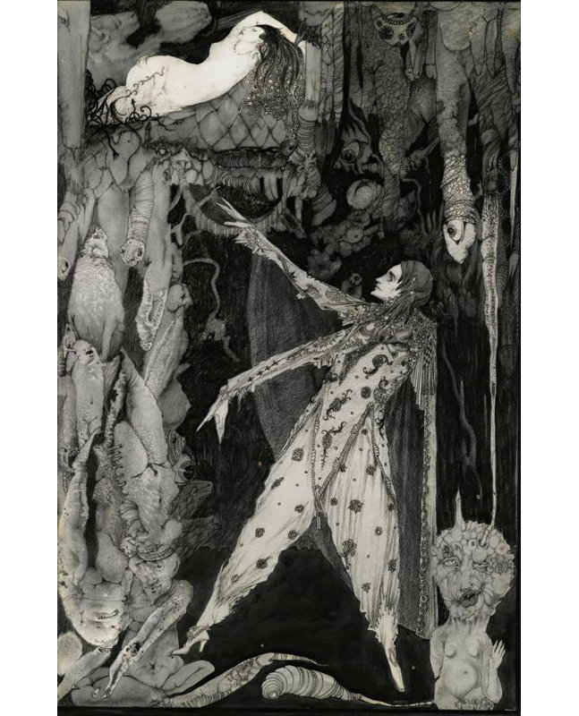 «How Heavenly Fair» par Harry Clarke - Art mural sur toile tendue avec châssis, H 40 po x l 28 po