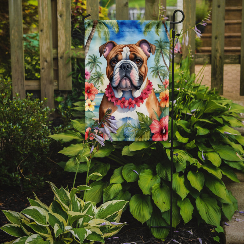 Drapeau de jardin en polyester double face H 15,5 po x l 11,25 po