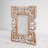 Arsakha 4" X 6" Embossed Single Picture Frame in Whitewashed Brown