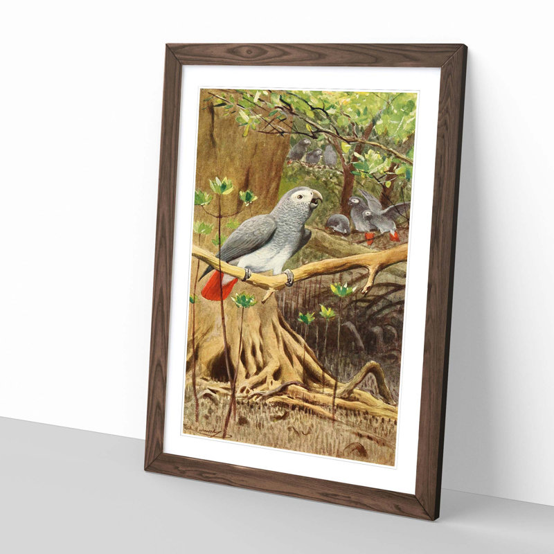 Single Picture Frame Painting, Walnut