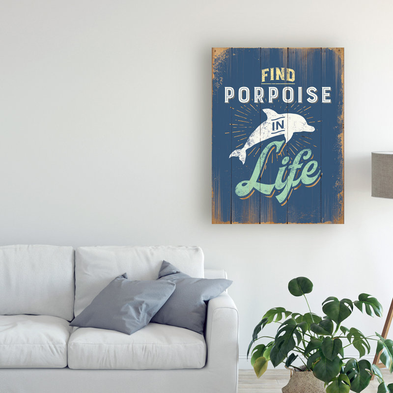 « punny côtier i », art textuel sur toile tendue, H 32 po x l 24 po x P 2 po