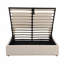 Lit plateforme tapissier avec système de rangement hydraulique-978452760-978452761
