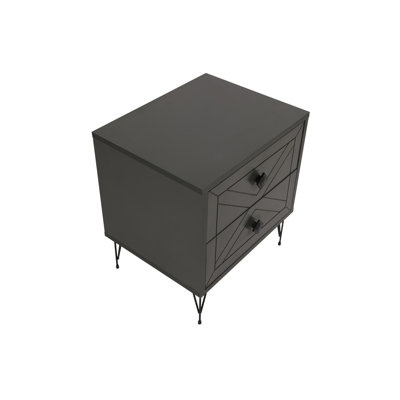 Chenoweth 50cm W Manufactured Wood Bedside Table