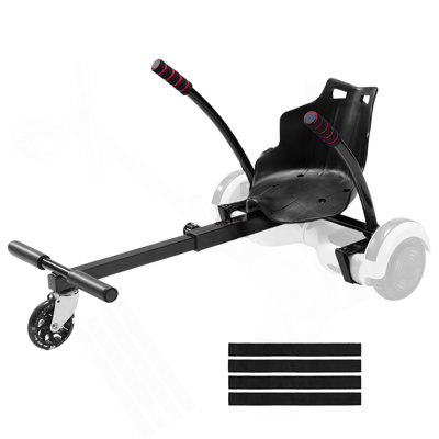 FOSHANZHENGONG Hoverboard Seat Attachment, For 6.5" 8" 8.5" 10" Hoverboards, With LED Lights, Grips Control, Adjustable Frame Length And 220 LBS Load Capacity, Hover