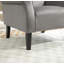 Fauteuil à oreilles Mid-Century moderne avec pieds robustes en bois-1745270428