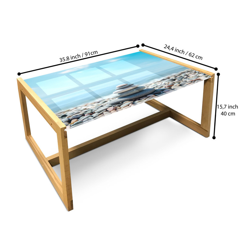 Jachob Sled Coffee Table, 90cm H x 62cm W x 40cm D